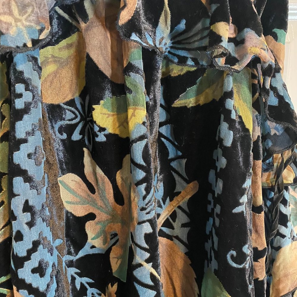 Chelsea and Violet Burnout Velvet Mini Dress with Ruffle - Picture 5 of 9